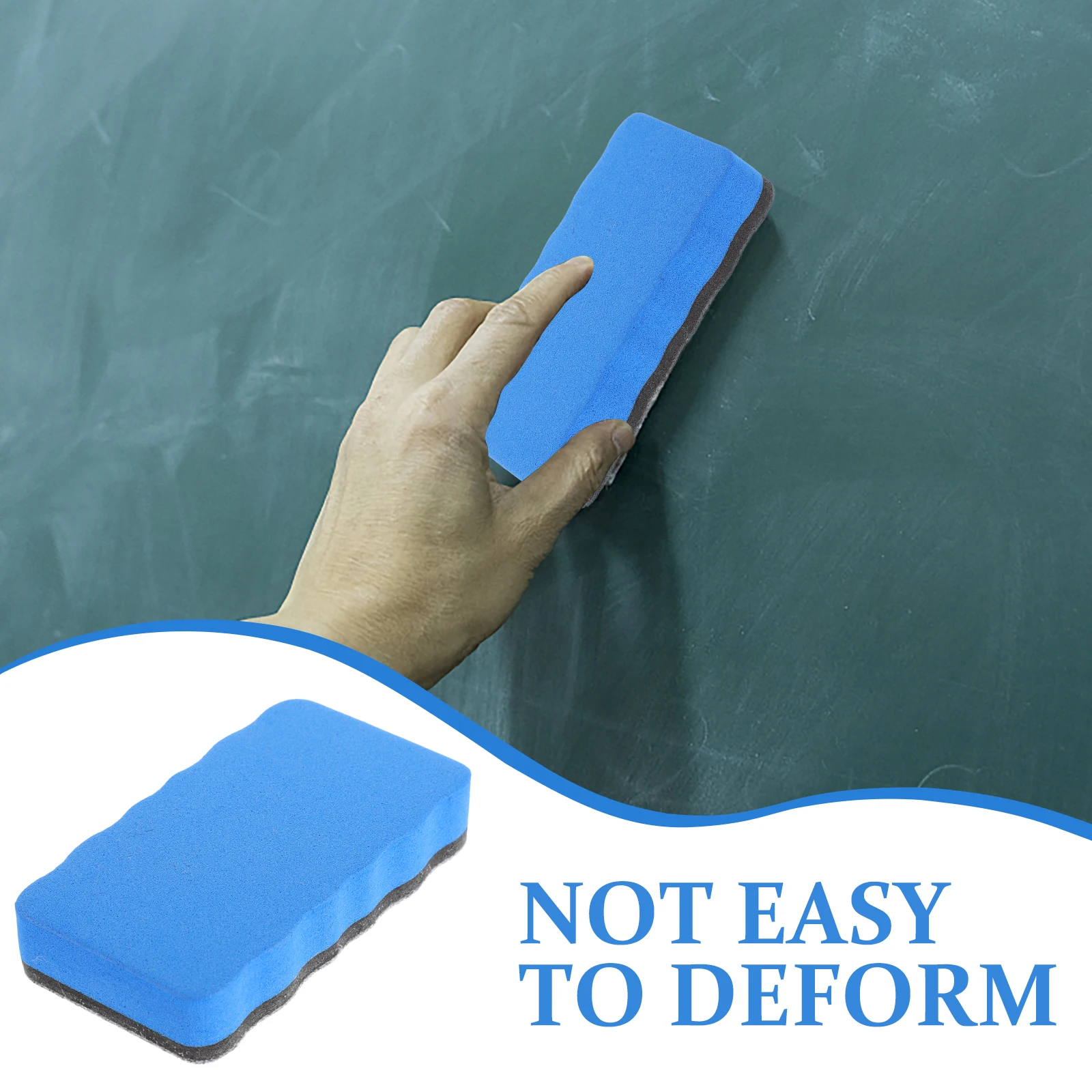 3Pcs Dry Erase Eraser Whiteboard Wipe Tool Reusable Eva Material Lightweight Portable for Teachers Students Office Use