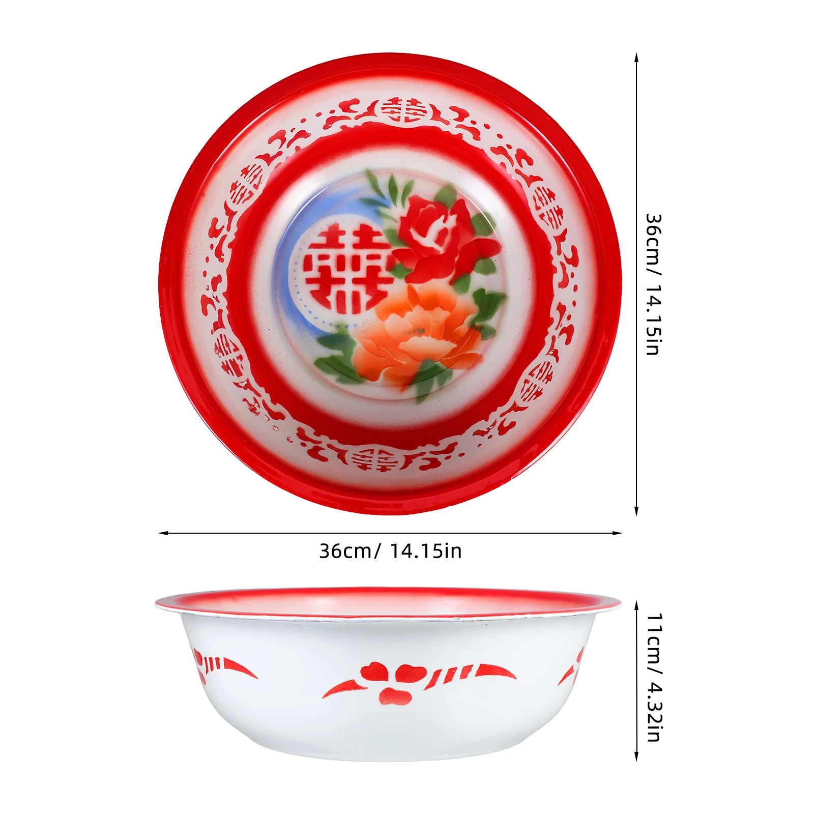 وعاء المينا خمر حوض المينا الكبير للمطبخ المينا حوض كبير المينا المطبخ المينا حوض خلط حوض كبير #5