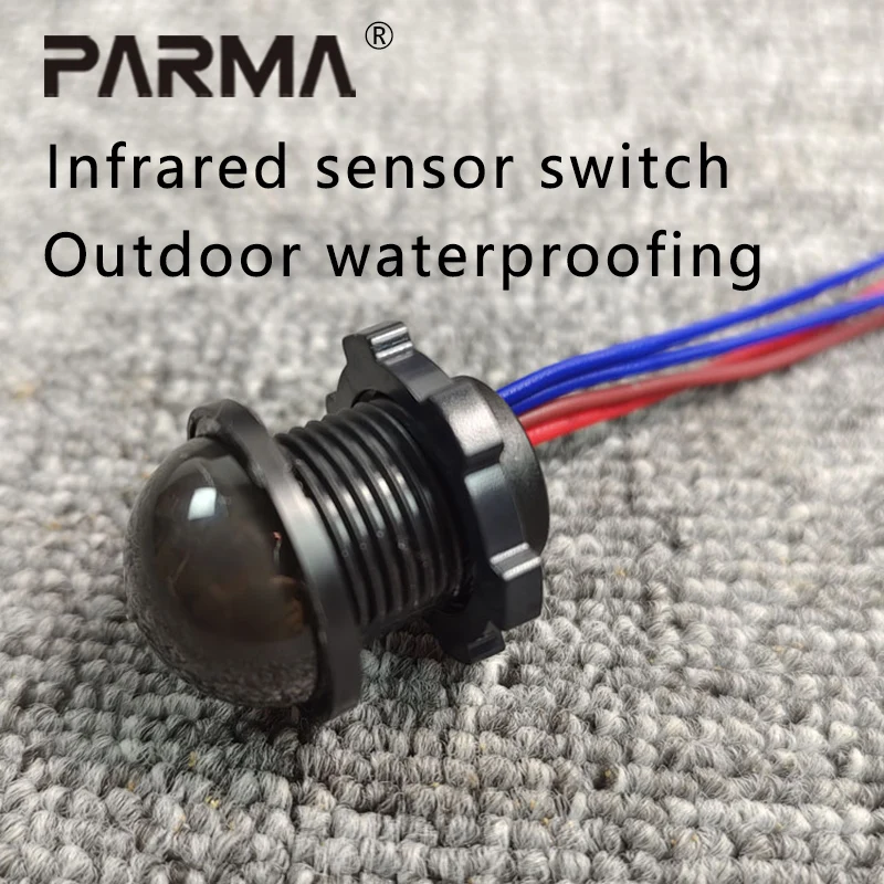 Mini Embedded 220V Outdoor Waterproof Human Body Infrared Sensing Switch LED Rainproof Intelligent Sensor Probe