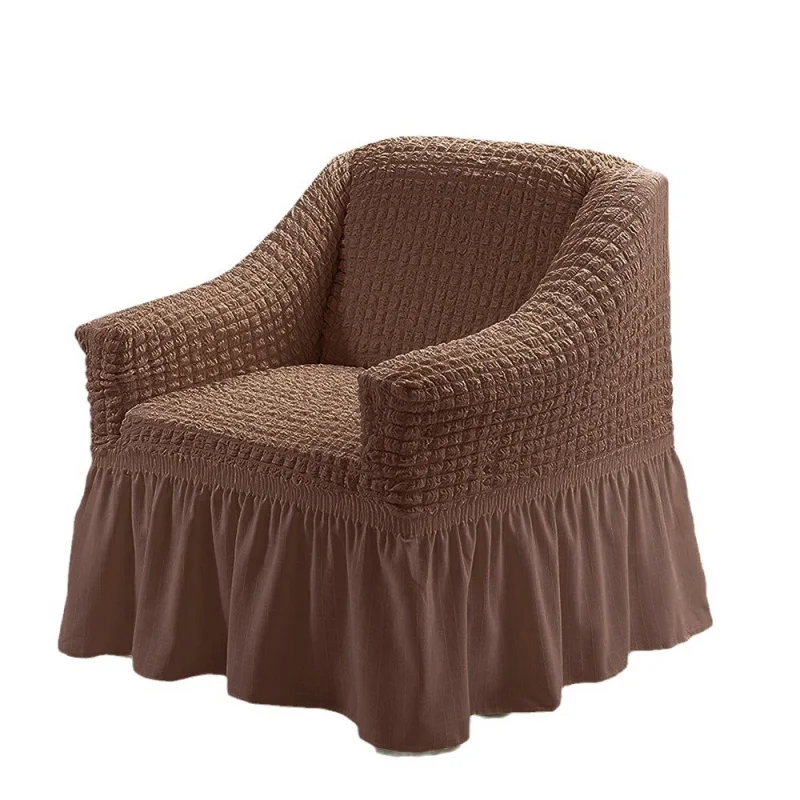 foreign trade single-seater sofa cushion cover, full-cover sofa bed bubble gauze elastic cover, dustproof cover home set