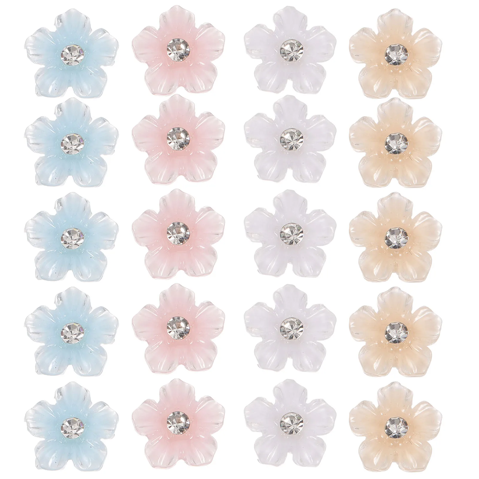 

Colorful 3D Nail Charms Reflective Drills Decor Accessories 2 Bag Acrylic Nails Flowers Art Jewels Rhinestones Clothes
