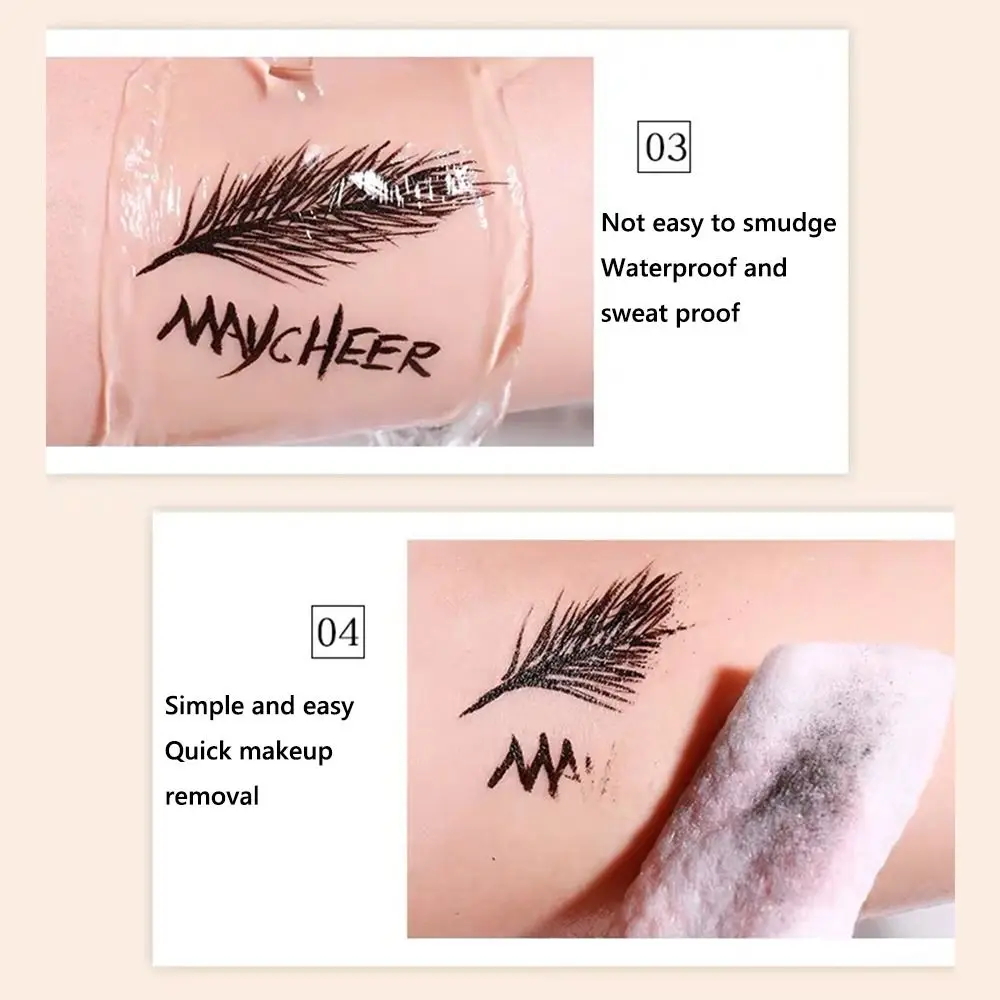 Kreativer schwarzer flüssiger Eyeliner-Stift, roter Stift, wasserdichter Eyeliner-Stift, schnell trocknend, schweißfest, Eyeliner-Stift, Make-up