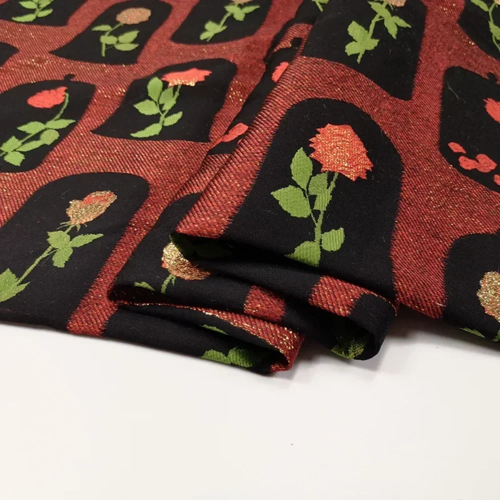 

Парчовая жаккардовая пряжа, окрашенная ткань, модный костюм, Cheongsam, трехмерный для платья, одежды, тканевый материал, шитье на метр