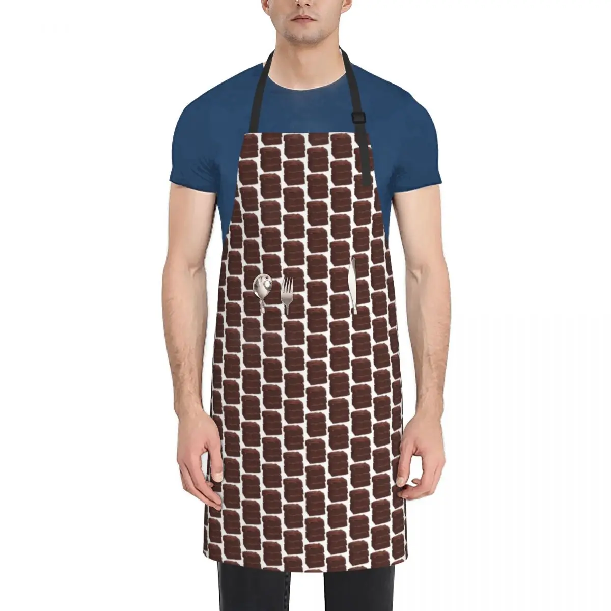 

Stack of brownies Apron Woman Work Woman Kitchens men's barbecue Apron