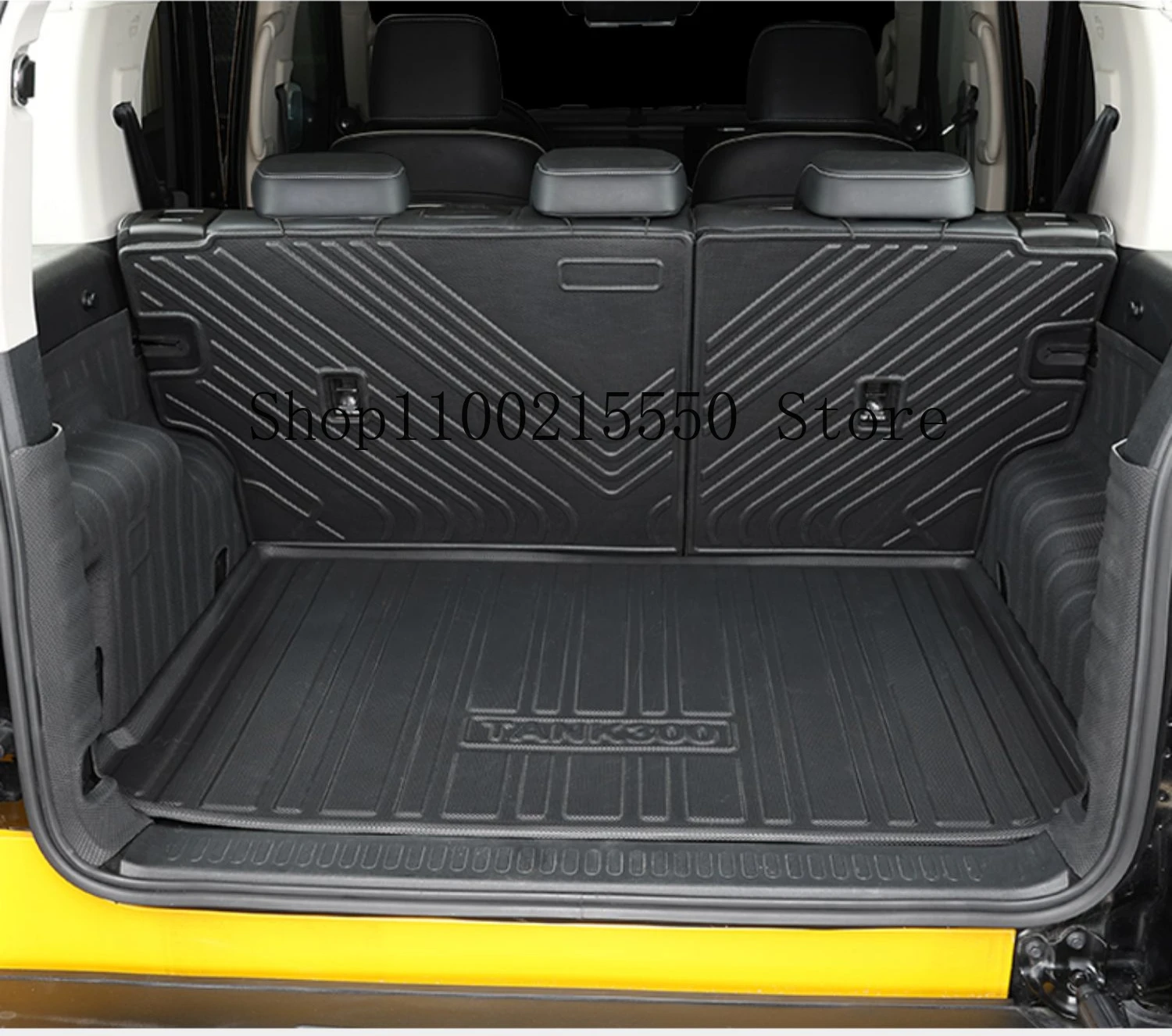 For Great Wall GWM WEY Tank 300 2022 2023 Car Accessories Cargo Liner Specialized TPO Trunk Floor Mat Waterproof Durable Carpet