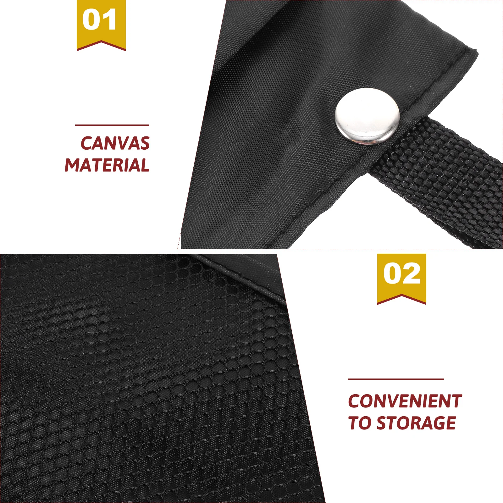 

2pcs Hanging Bag For Bicycle Front Basket Storage Pouch Scooter Electromobile Multi Pockets Snap Closure Reusable Washable