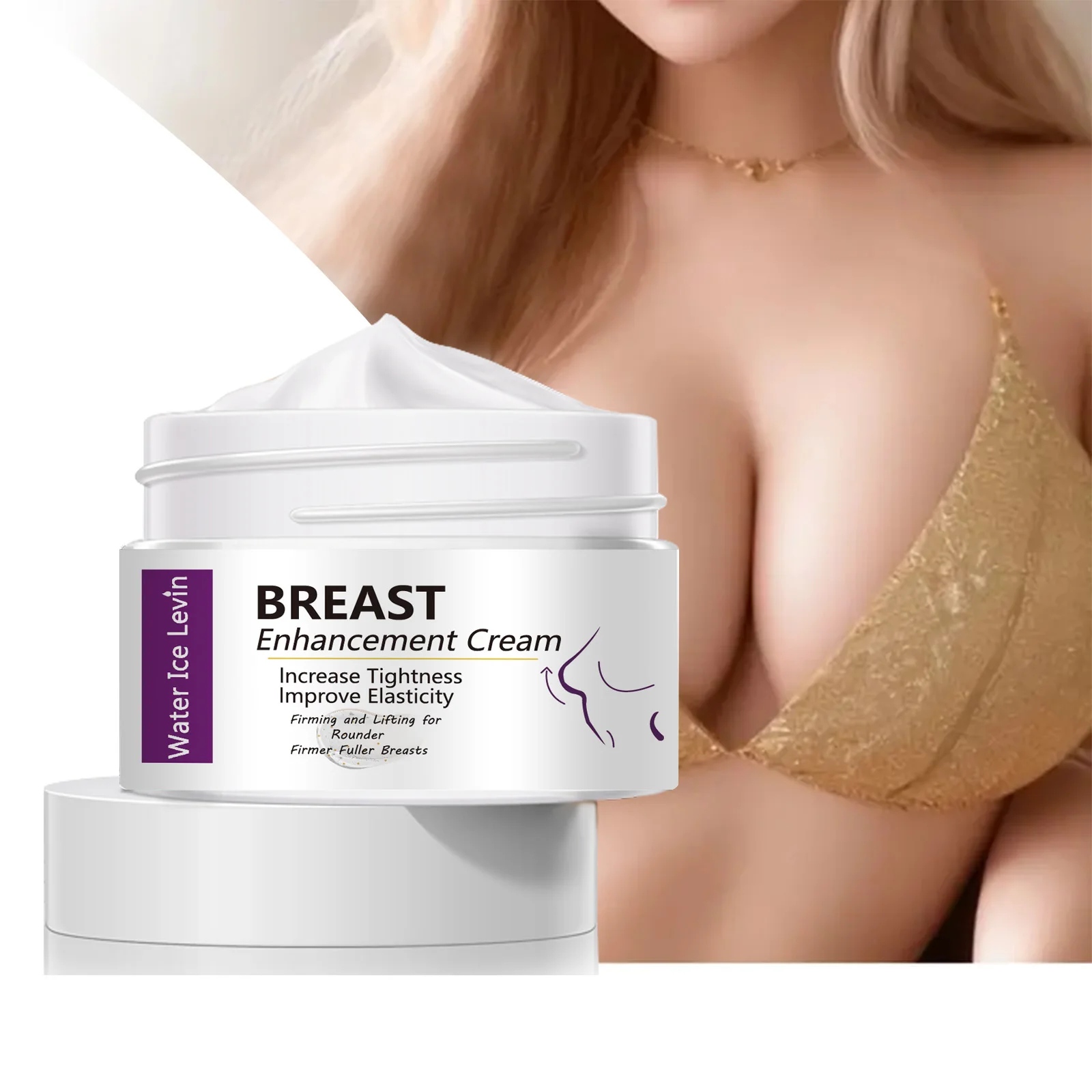 Water Ice Levin Plumping Beauty Cream 30g Lifting, Firming and Smoothing Breast Rejuvenating Breast Care Cream