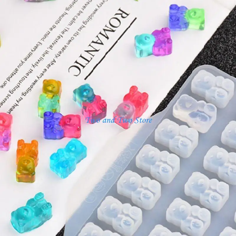 HX6F DIY Assorted Silicone Mold For Epoxy Resin Jewelry Making Crafts Tool for Earrings Necklace Keychain Pendants