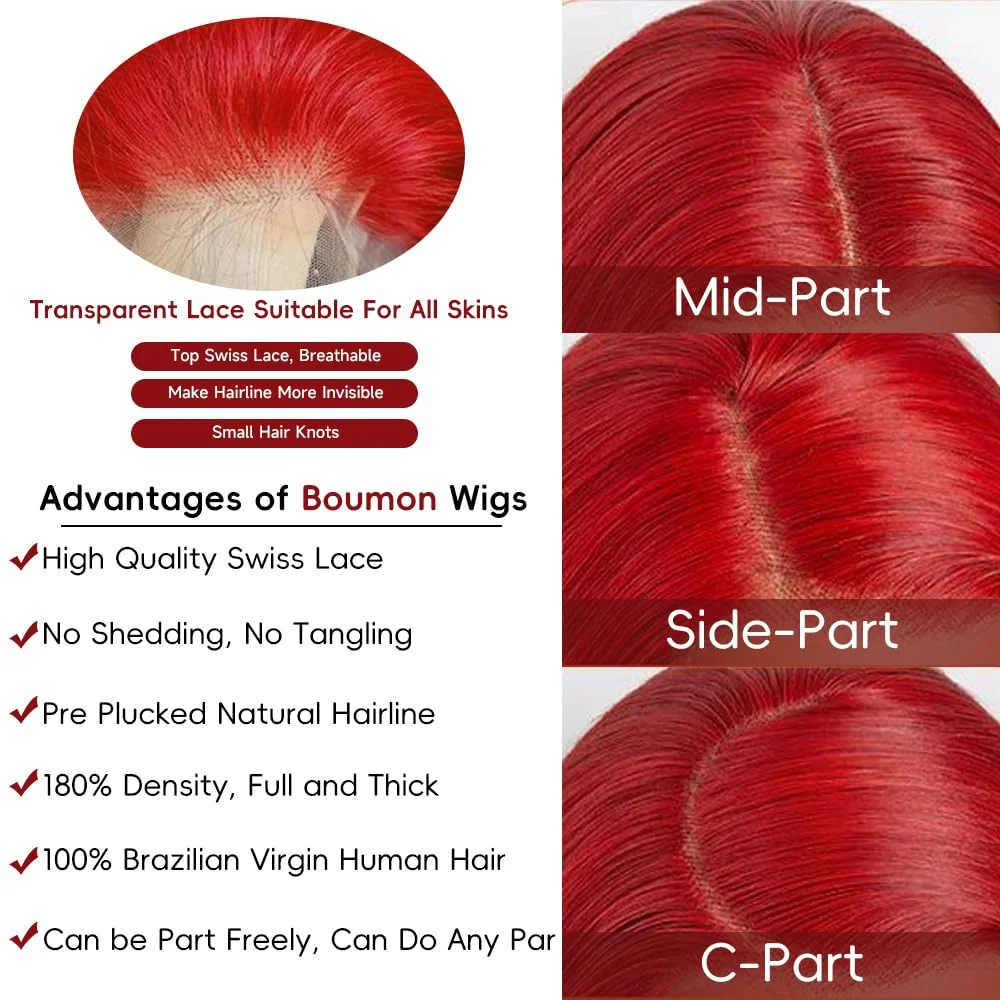 أحمر 13x6 Hd الدانتيل أمامي باروكة من شعر طبيعي 200 الكثافة مجعد موجة عميقة شعر مستعار 30 40 بوصة الملونة الدانتيل شعر مستعار أمامي شعر الإنسان للنساء