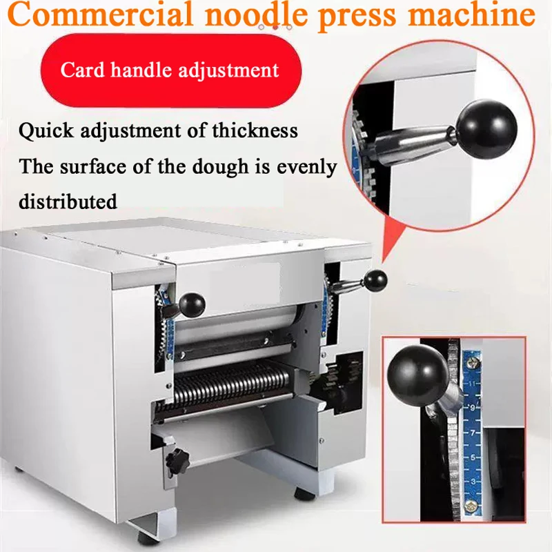 

Электрический валик для теста 110/220 В, настольная машина для замешивания макаронных изделий из нержавеющей стали, машина для изготовления пельменей, пресс для лапши, машина для производства лапши