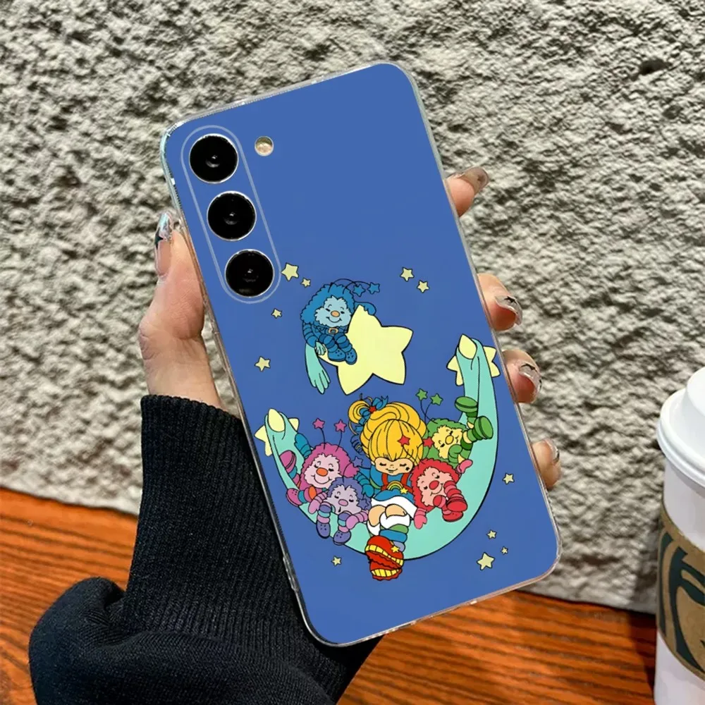 Cute Rainbow Brite Phone Case Silicone Case For Samsung S30,S23,S21,S22,S20 Ultra,S20 FE lite,S10,S9,S8 PIus Cover Clear