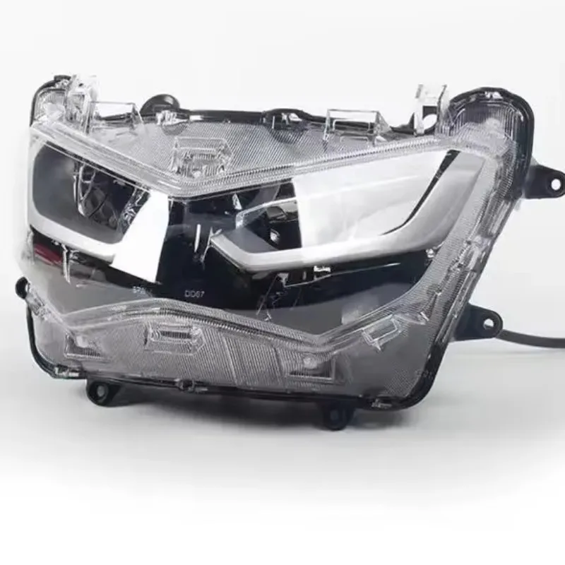 E-Mark Certified LED Headlight Assembly, Waterproof Plug & Play Front Lamp for Yamaha Nmax 155 2020-2024