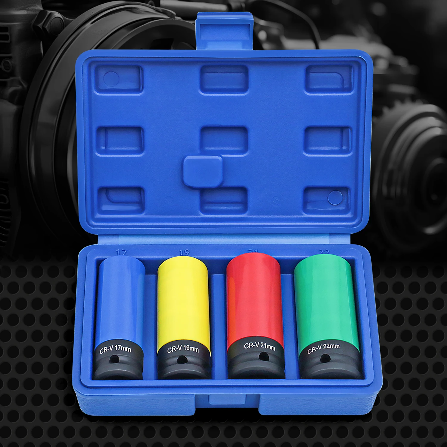 

Набор головок для приводных гаек 1/2 дюйма, розетка для приводного колеса, комплект противоударных втулок для авторемонта 15 мм, 17 мм, 19 мм, 21 мм и 22 мм