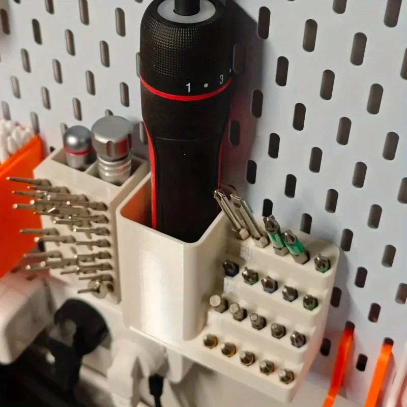 20/50 حفرة مفك رئيس صندوق أدوات تخزين ثقب مجلس مفك كهربائي حامل مناسبة لمقبض سداسية 6.35 مللي متر