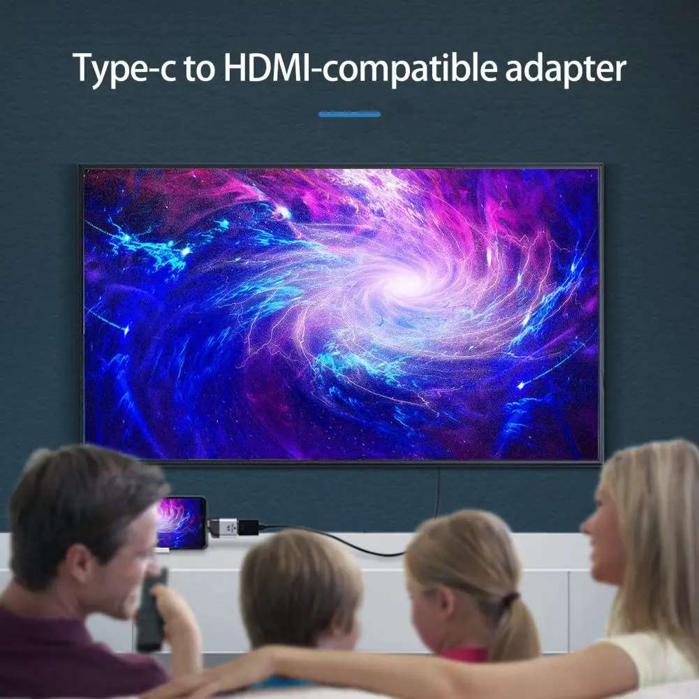 Universale 4K HD-compatibile Driver-free Type-C a HDMI-compatibile Display adattatore convertitore Video accessori per Computer