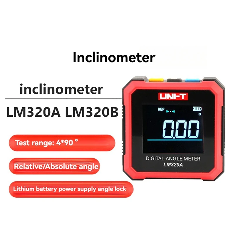 UNI-T Meter Magnetic Dip Meter Digital Protractor Angle Measuring Tool Laser Goniometer Goniometer