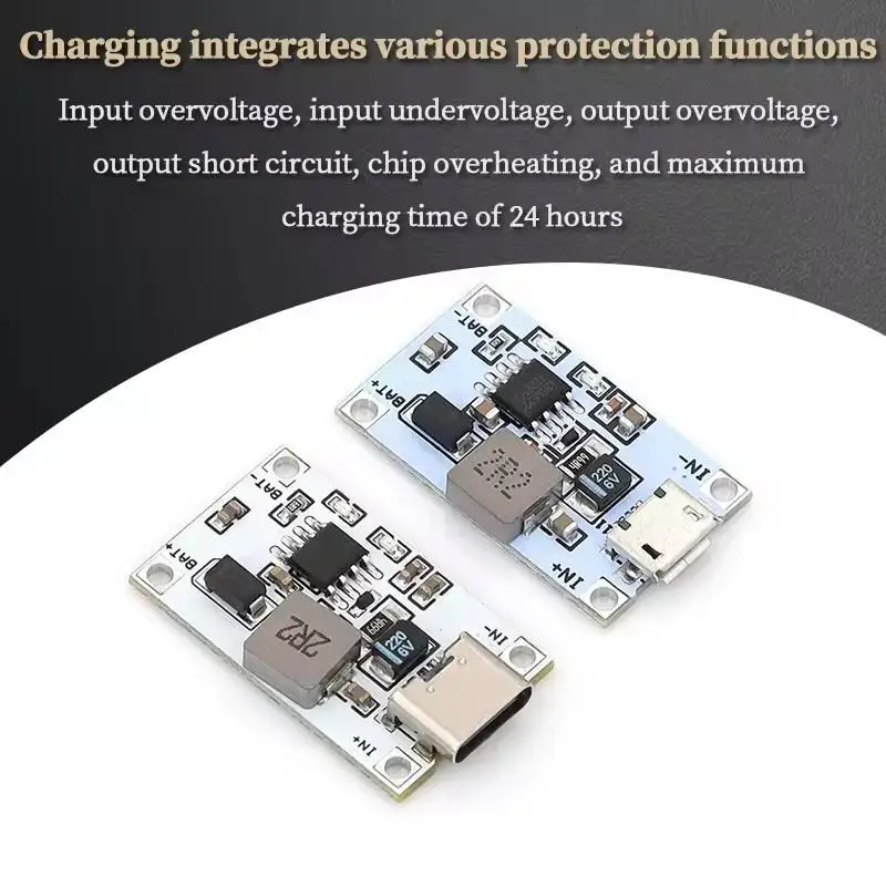 7.4V 8.4V Lithium Battery Charger Protection Board High Efficiency 2S 5V 2A Boost Power Module for LED Light Power Supply