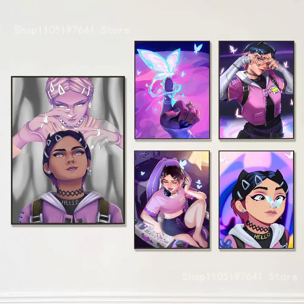 

Clove V-Valorant-S Game Poster Multi-Purpose Wall Art for Living Room Bedroom Office Hallway Bar Home Decor Gift