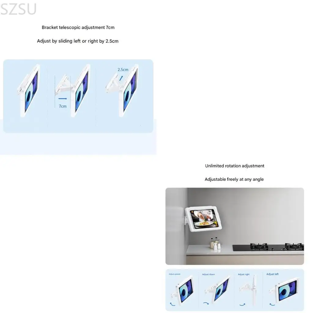 SZSU On Display Support Stand For 11inch Panel Devices In Humid Areas Providing Horizontal And Vertical picks