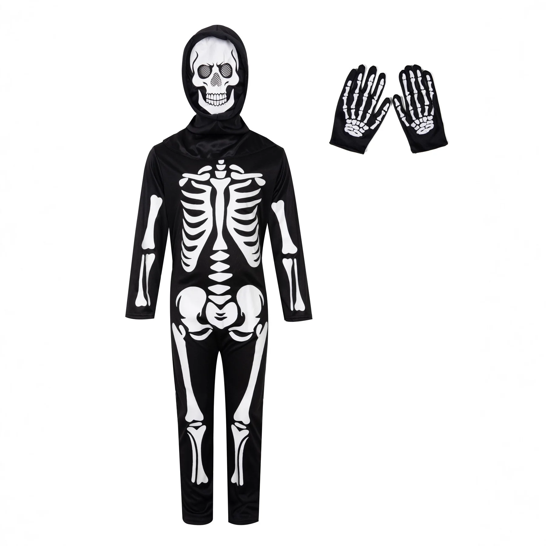 

Костюм белого призрака, костюм скелета для детей, ролевая игра, Хэллоуин, тематическая вечеринка, косплей, одежда специального назначения