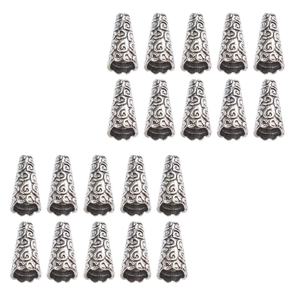 

100 Pcs Jewelry Making Supplies Necklace Accessories Spacer Beads Bracelet Flower Caps Bracelets Crafts Accessory