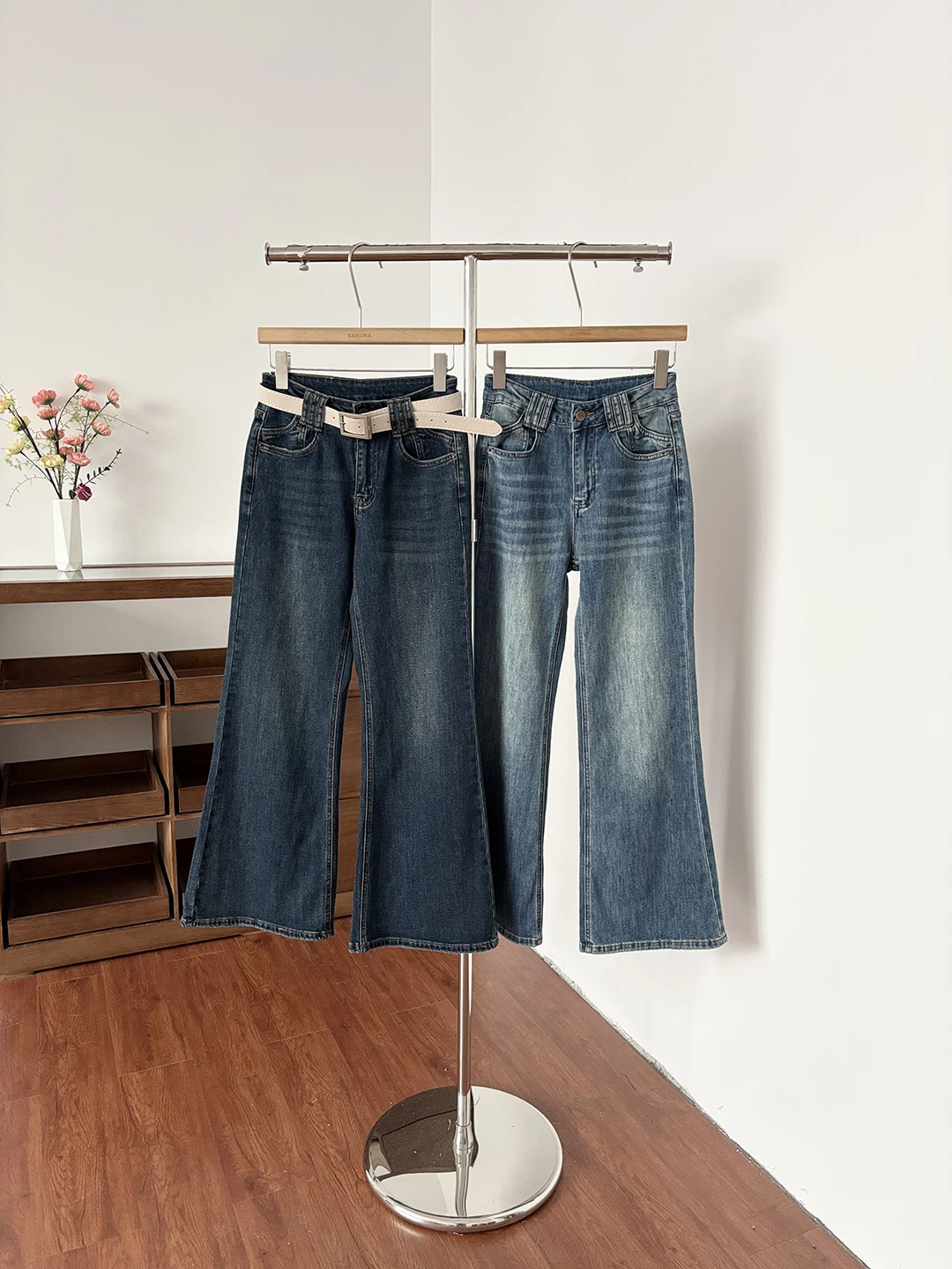 

Spring Summer 2026 High Waist Bell Bottom Slim Fit Denim Jeans Women's Fashionable Retro American Style Sexy Hot Girl Pants