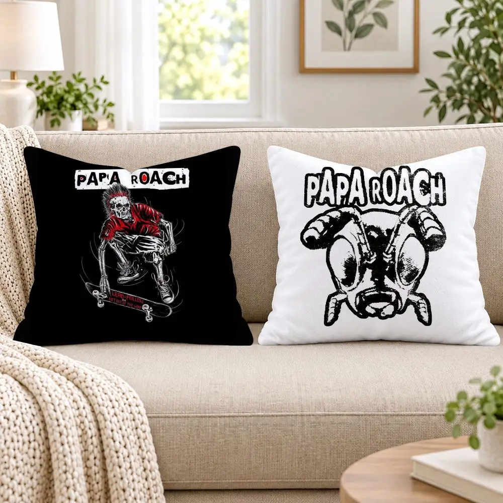 Classic P-PapaS R-Roach Cushion Cover Short Plush Double-Sided Printing Sofa Bedroom Pillow Case Aesthetic Home Decor