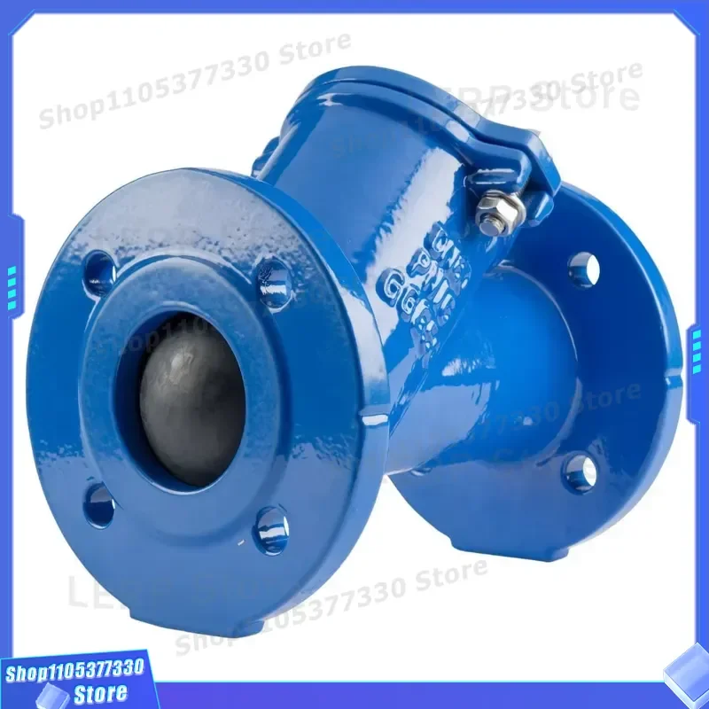 TKFM Flange Ductile Iron Dn200 Ball Check Valve for Sewage