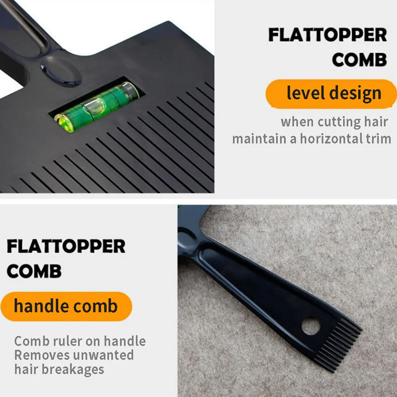 남성용 플랫 탑 가이드 빗, 이발 클리퍼 빗, 이발 도구, 헤어 커팅 도구, 살롱 이발 용품 액세서리
