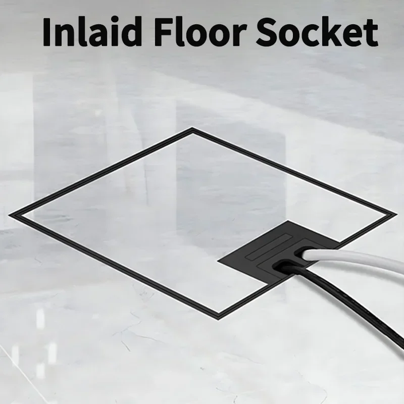 

High Quality Stainless Steel Material Can Be Embedded in Marble/floor for Double Socket Floor Socket 130MM*130MM Waterproof Box