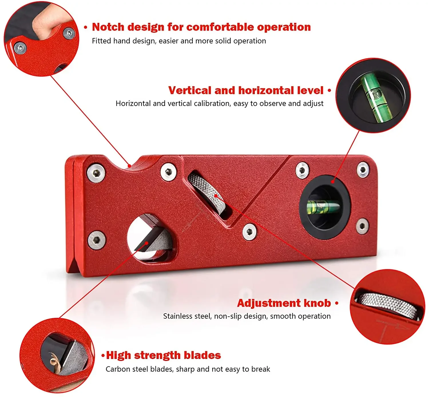 Chamfer Plane with Backer Woodworking Hand Planer for Quick Edge Planing Radian Corner Plane Trimming Carpenter Hand DIY Tool