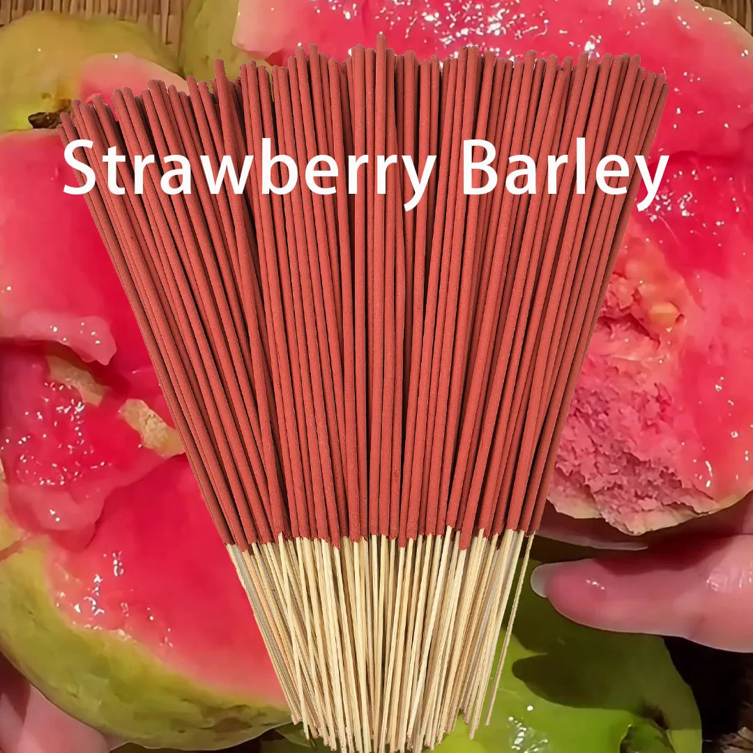 Red Handmade Strawberry and Guava Scented Sticks, Combining the Scents of Strawberry and Guava, Vintage-Scented Incense Sticks, Suitable for Camping, Travel, Garden, and Holidays (Halloween, Christmas, Thanksgiving)