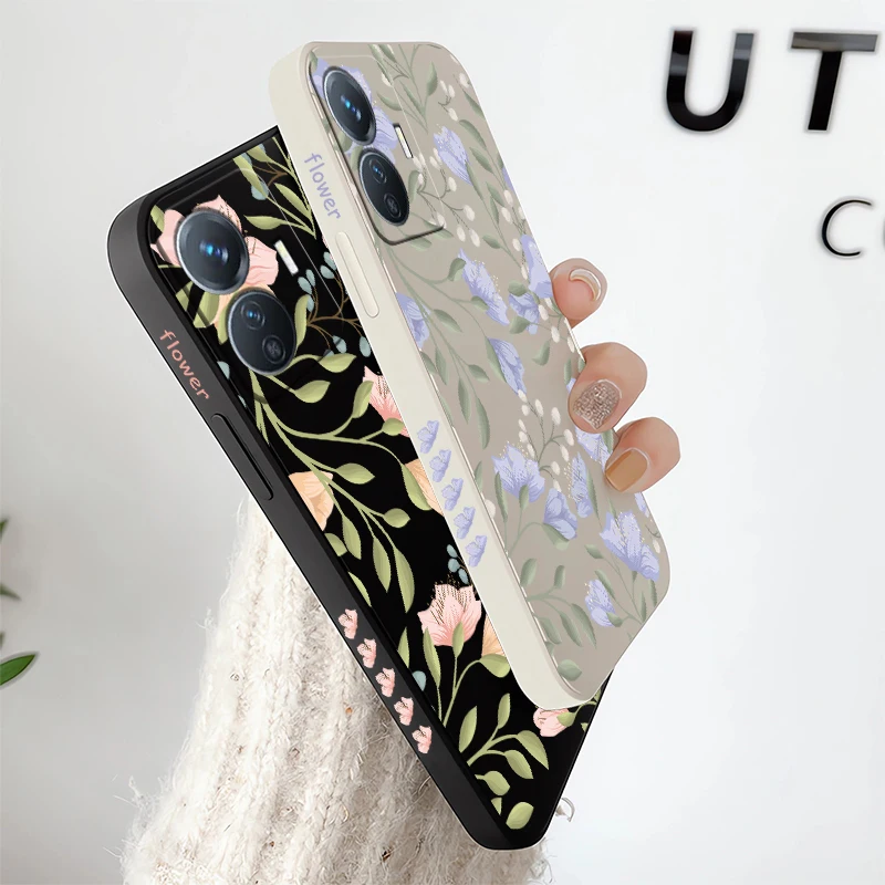 حافظة لهاتف Vivo Y400 5G Y100 Y200 Y72 Y53S Y35 Y33S Y31 Y52 Y51 Y39 Y29 Y27 غطاء ممتص للصدمات ناعم