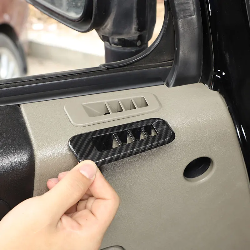 

For Hummer H2 2003-2007 car styling ABS carbon fiber/Silver Car Door Air Vent Frame Trim Cover sticker Interior car Accessories