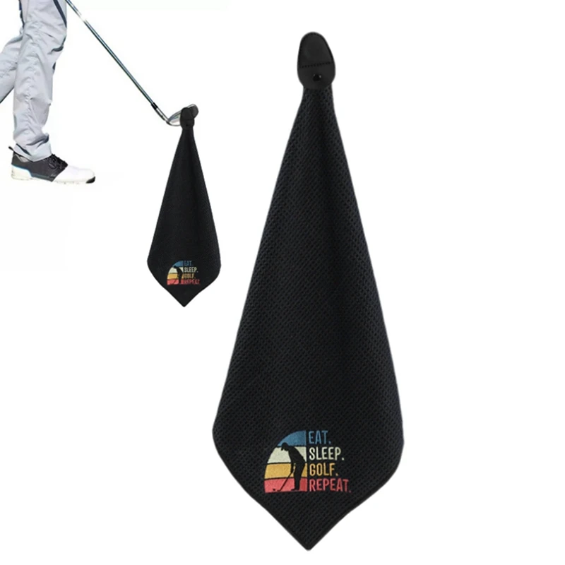 

Eat Sleep Golf Repeat Golf Towel With Magnetic Clip Retired Gifts For Coworker Durable