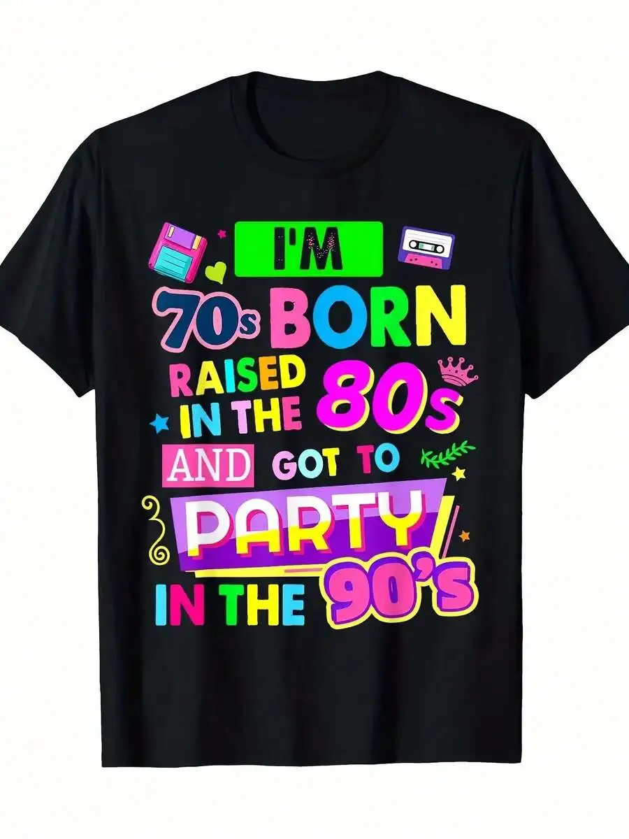 Men's 70s 80s 90s Retro Graphic T-Shirt - Vintage 