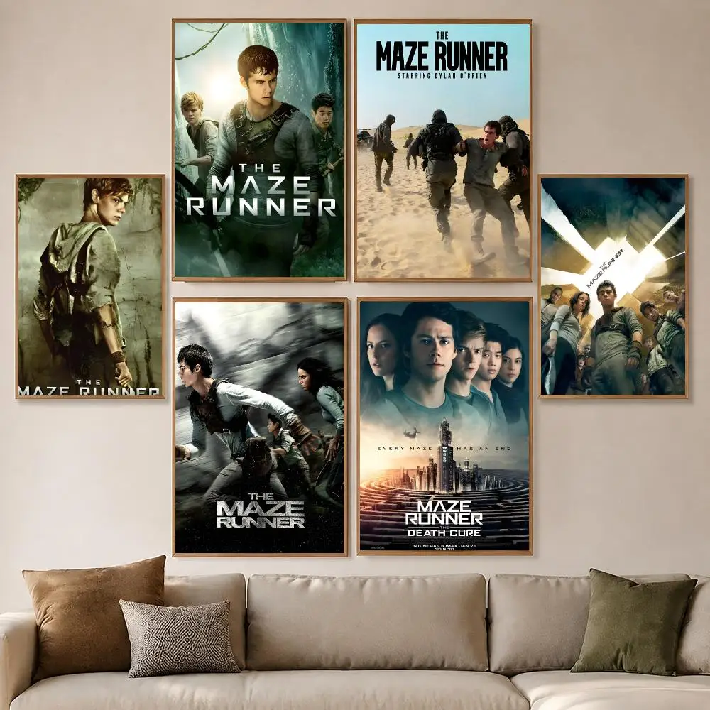 Movie The Maze Runner Poster Poster HD Waterproof PP Self-Adhesive Removable Wall Art for Bedroom   Decor Gift