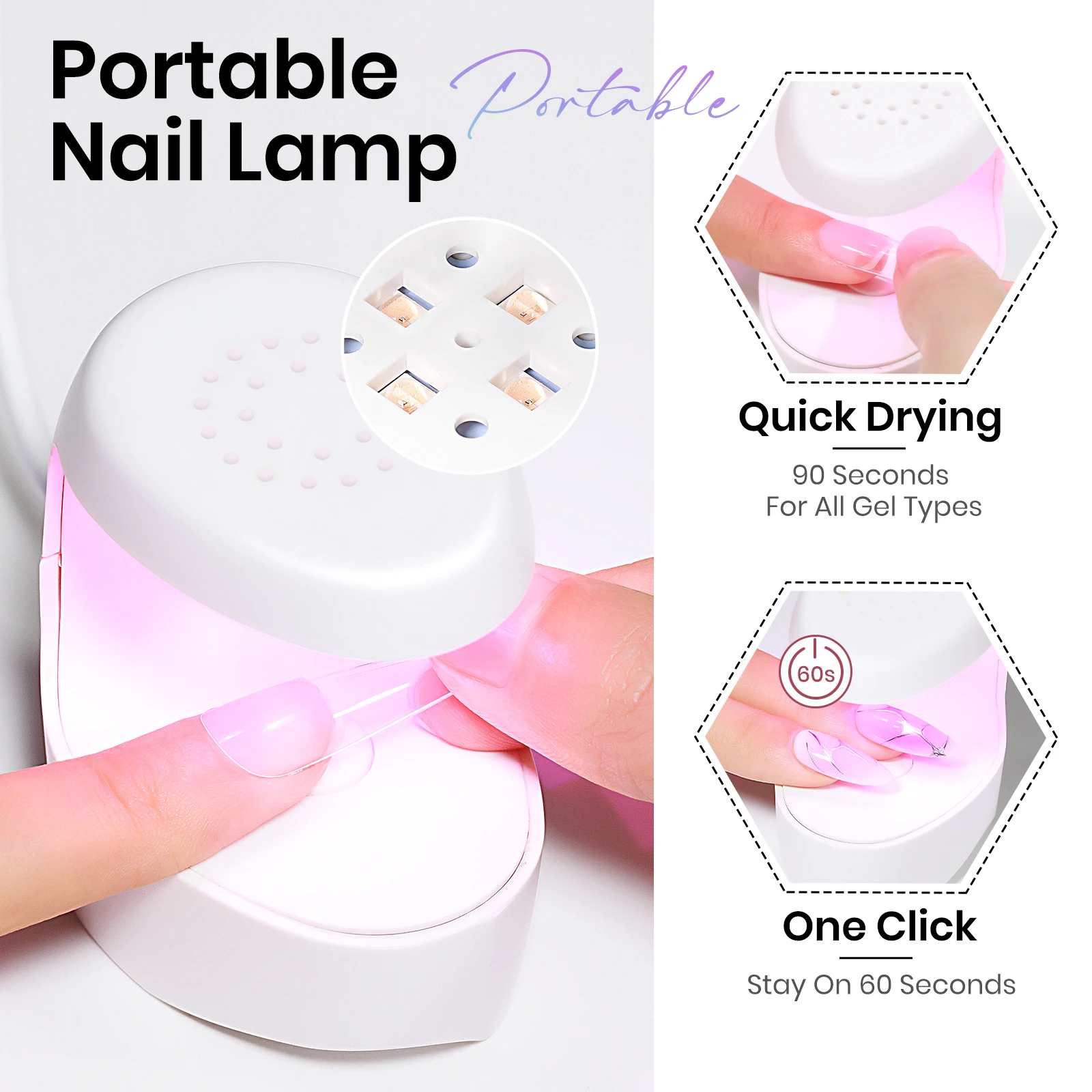 MIZHSE 18G Feste Nagelkleber Gel Kit Drücken Sie Auf Nägel Tipps Kleber Mit UV Led Lampe Trockner Nail art Werkzeuge Semi Permanent Lack Klar