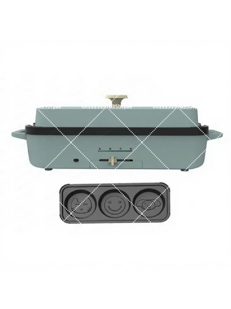 Mini Electric Cooking Pot 3-in-1 Multifunctional Steamer Fryer Roaster for Hot Pot, Household Compact Kitchen Appliance