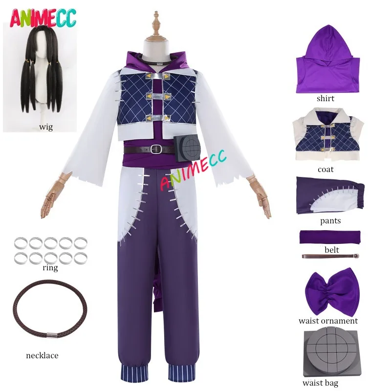 ANIMECC Auf Lager XS-3XL Jabber Wonger Cosplay Anime Gachiakuta Cosplay Kostüm Perücke Halloween Party Outfits für Frauen