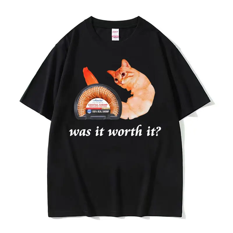 Ich esse Zement verfluchte Katze lustige Meme T-Shirt Männer Frauen Mode Humor Kurzarm T-Shirts männlich hochwertige Baumwolle T-Shirt Tops