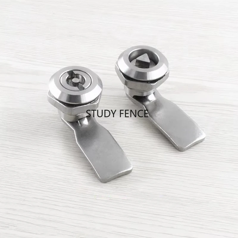 Stainless Steel Triangle Lock/straight Lock Distribution Box Metal Lock Lounge Cabinet Lock Excluding Keys Hardware Accessories