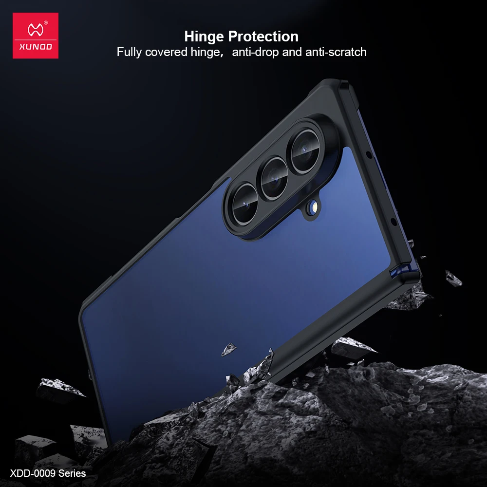 Xundd For Samsung Galaxy Z Fold 7 Case ,Airbag Shockproof Shell with Automatic Springback Hinge Protection Upgrade Half Case - náhled 5