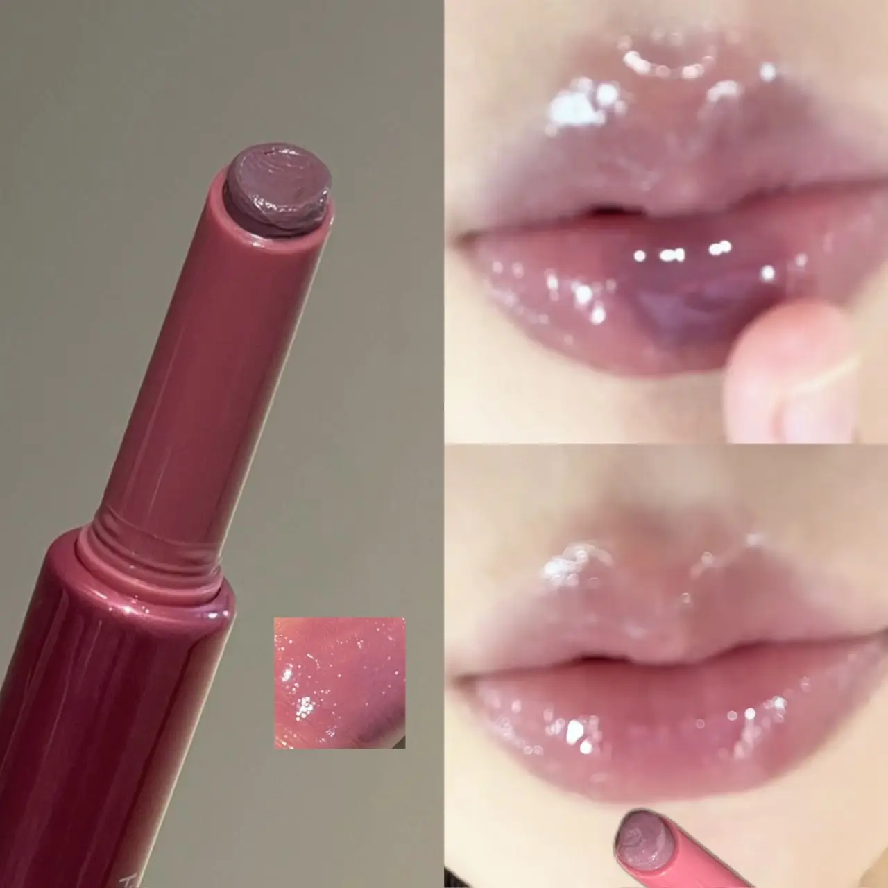 Starry Smile Solid Lip Gloss Lightweight Hydrating Texture Dewy Plump Finish Soft Wearable Shades for Tender Glossy Lip Styling