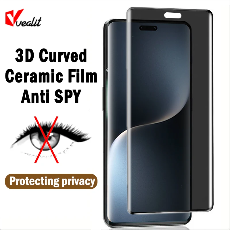

Explosion-proof 3D Curved Edge Privacy Ceramic Film for Honor Magic7 Pro 6 Lite 5 RSR Porsche Design Screen Protector Not Glass