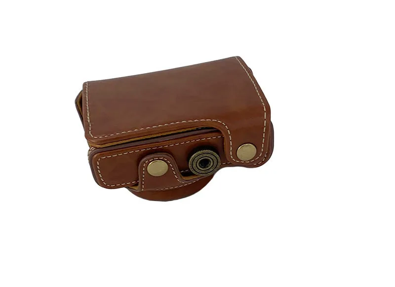 Funda de cuero PU para cámara de vídeo, Protector de cuerpo para Sony ZV-1 ZV1 Vlog Mini, carcasa protectora con Base de medio cuerpo