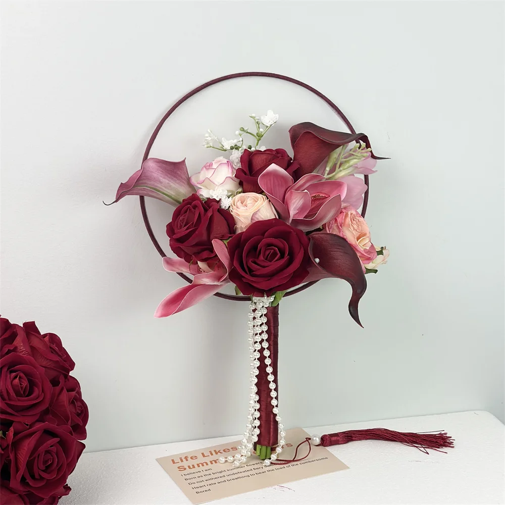 

Premium feeling group fan photo props wedding bouquet fan new Chinese style