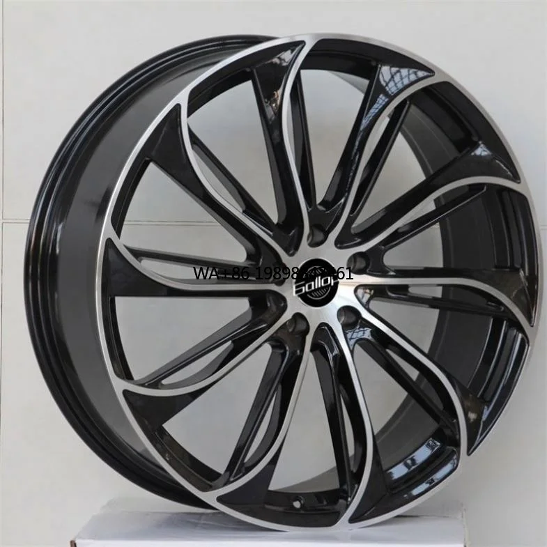 

New 20-26 Inch PCD 4x100/5x100/5x114.3 ET 30-50mm for Passenger Car Wheels Gloss Black Multi Spoke CB 67.1-73.1