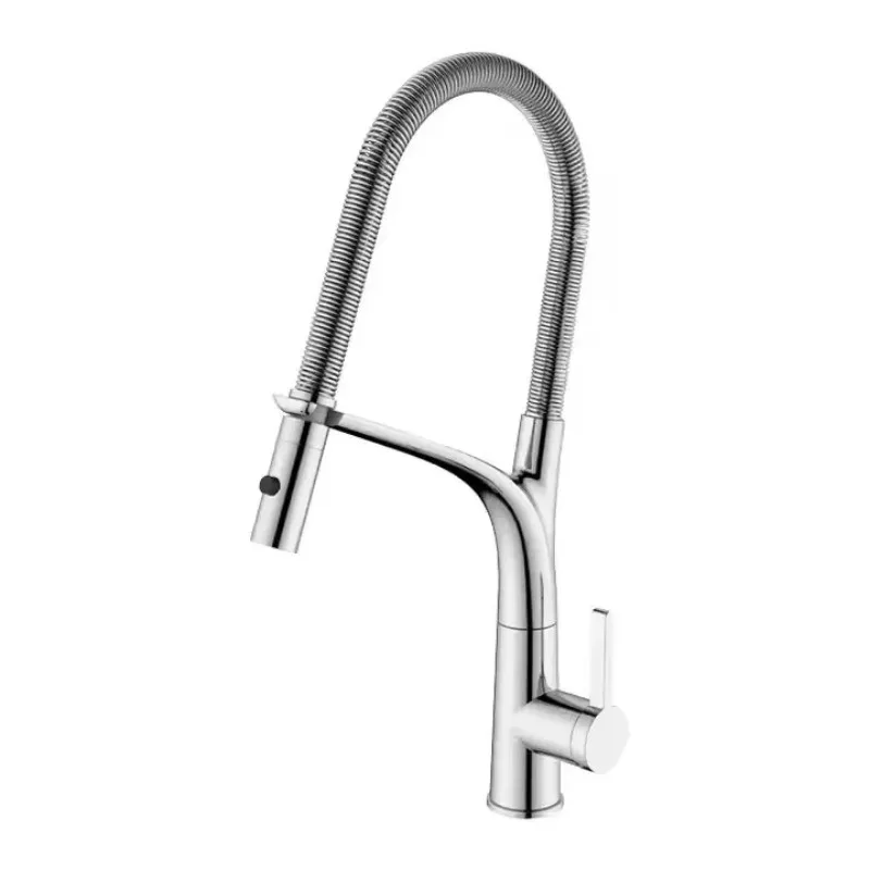 

ZC1- Watermarked faucet, chrome-plated pull-out kitchen faucet, lead-free