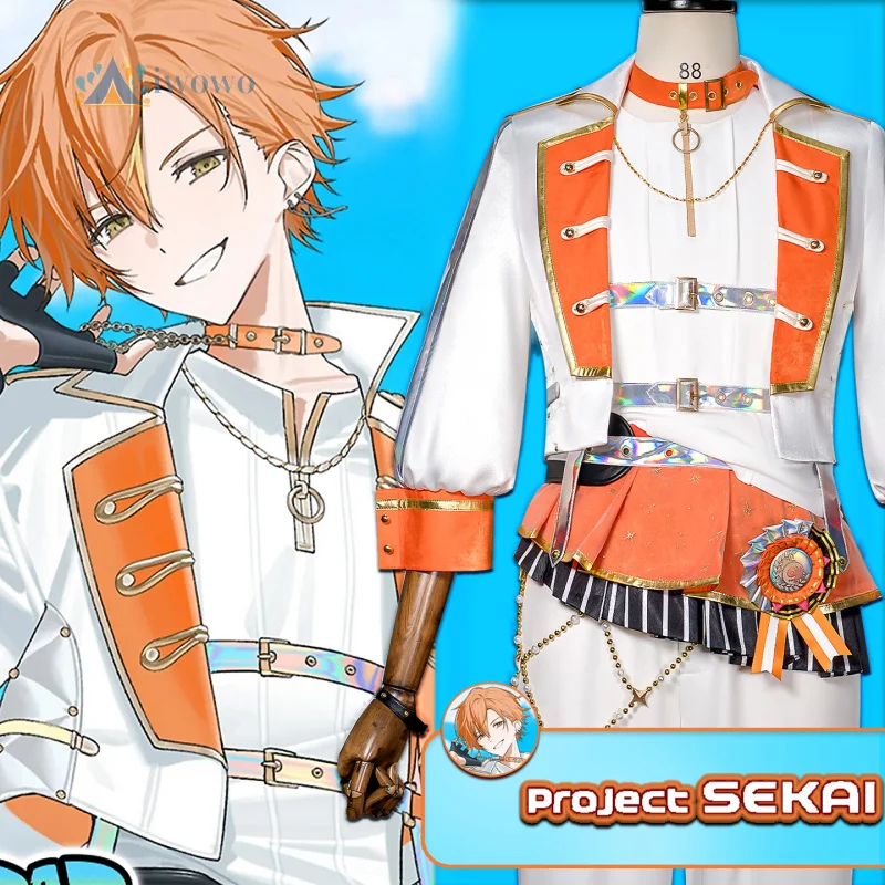 

Игровой проект Sekai Colorful Stage Feat Shinonome Akito Косплей Костюм PJSK Куртка Костюм Брюки Униформа Юбилейная одежда